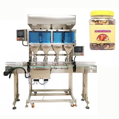 China New Design Automatic Conveyor Liner Food Multi Weigher Powder Granule Filling Machine For Bottle Can Bump Combination Products for sale