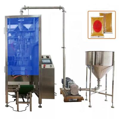 China Vacuum Air Sealing Automatic Negative Pressure Bag Sesame Butter Jam Sauce Jelly Salad Dressing Mayonnaise Aseptic Sealing Packing Machine for sale