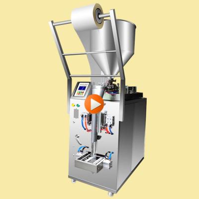 China Automatic VFFS Food 3ml To 1000ml Sauce Cream Ketchup Shampoo Liquid Sachet Honey Sauce Filling Packing Machine for sale