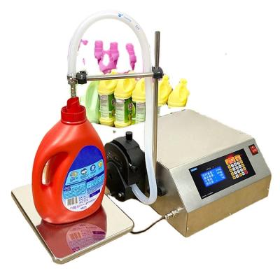 China Food Guangzhou Semi Automatic 5L Bottle Electric Gasoline Diesel Diaphragm Filling Machine By Scale Weighing 34L/min for sale