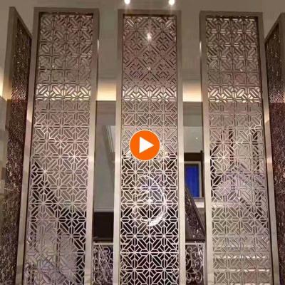 China Guangzhou Manufacturer Stainless Steel Decor Screens CLASSIC Hanging Room Divider Decorative for sale