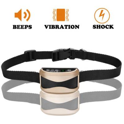 China Sustainable Dog Bark Control Training Anti Barking No Shock Bark Collar for sale