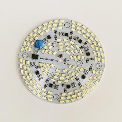 China Low Voltage Aluminum Driverless Light Bulb 50w Highbay AC 220v Led Round DOB Modules for sale