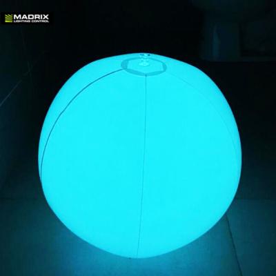 China Toy Inflatable Floating Interactive Inflatable RGB Lead Beach Ball For Party Crowd Amusement for sale