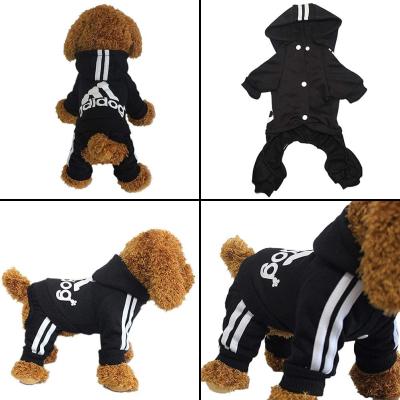 China Wholesale Clear Running Warm T-shirt Coat Cotton Winter Apparel Dog Sweatshirt Solid Dog Hohdie Dog Set Puppy Clothes for sale