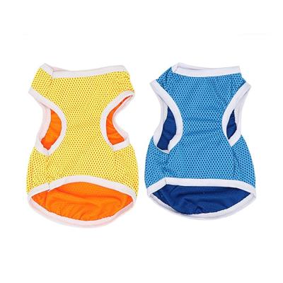 China Summer Stocked Dog Air Cool Vest Shirt Clothes Coat Pet Cat Puppy Cotton Sports Vests Clothes For Dogs for sale