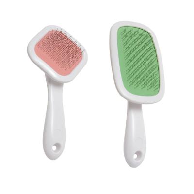 China Sustainable Dog Grooming Rake-360 Degree Rotating Wire Brush Throwing Comb Gently Remove Loose Tangled Hair for sale