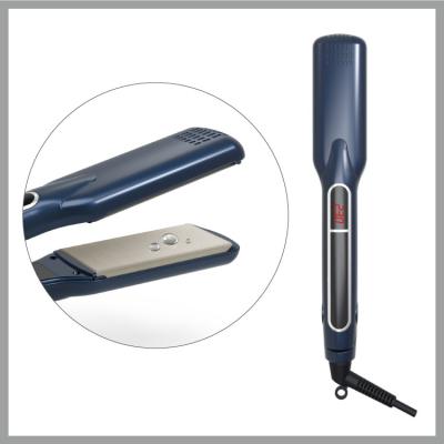 China Best Selling Hotel Royalblue Salon Mini And Curler Digital Tube Nanometer Cloth Dish Ionic Hair Straightener for sale