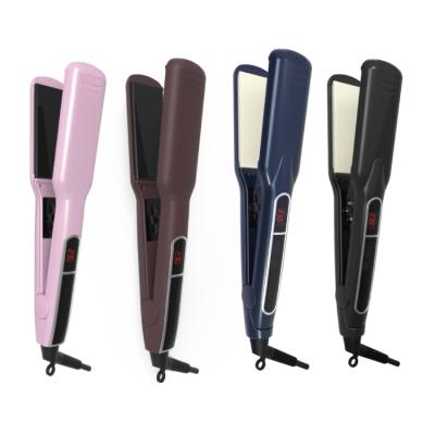 China Hotel New Latest Design Anti-scald Salon Hair Styling Tools High End Custom Quick Straight Rhinestone Factory Heating Hair Flat Iron for sale