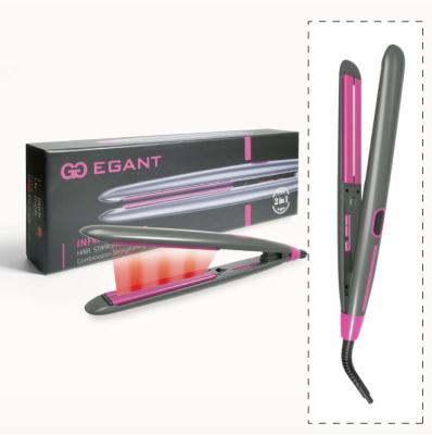 China Private Label Hot Sale Titanium Flat Iron Product Hotel Hair Straightener With Infrared Function Bling Flat Irons for sale