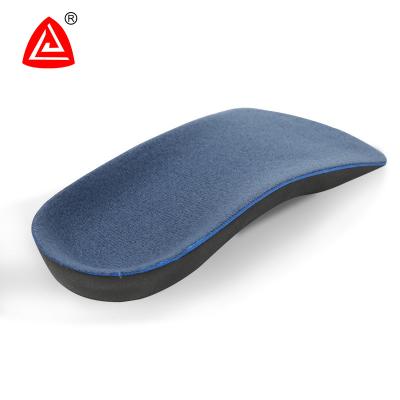 China Shoes Shape Design Cushioning Pain Relief Half Length Arch Support Orthopedic Flatfoot Bow Leg Correction Orthotic Insoles for sale