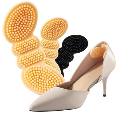 China Anti Drop Stick Heel Shoes Women's 4D Silicone Heel Shoes Anti-Wear Insole High Stick Heel Protection Half Size for sale