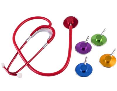 China Metal CE Approved Double Tubel Dual Head Disposable Stethoscope for sale