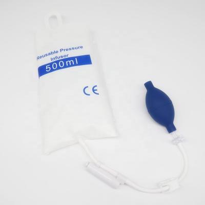 China Plastic With Disposable Piston Gauge Pressure Infusion Bag Pressure Infuser for sale