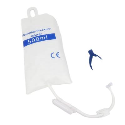 China Plastic Manual Pressure Infusion Bags With Pressure Gauge for sale