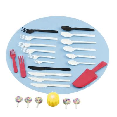 China Biodegradable Pla Hot Selling Disposable Plastic Cutlery Set Salt With Good Price for sale