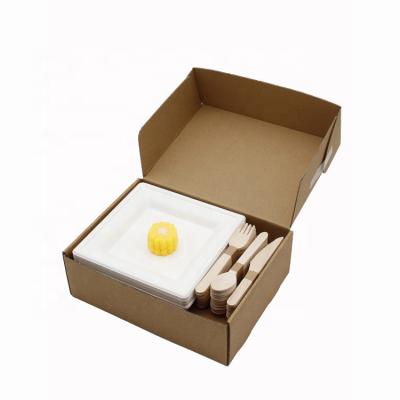 China Biodegradable Manufacturers Wholesale Disposable Party Tableware Set For Event for sale