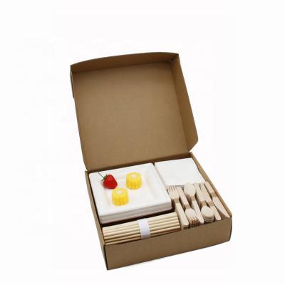 China Factory Supply Eco Friendly Biodegradable Tableware Set Tableware For Event for sale