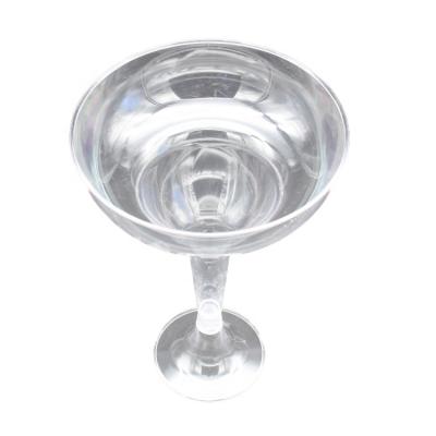 China 24 Pack Disposable Clear Plastic Martini Glasses Disposable Martini Glasses, 6.5 Ounce Disposable Plastic Cup Plastic Dessert for sale