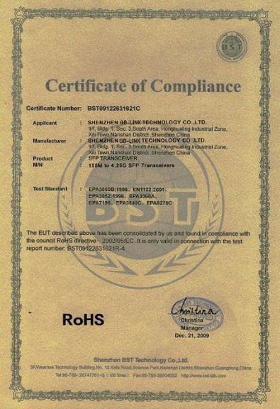 RoHS - GB-Link Technology Inc. Ltd