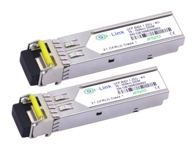 China Solo modo 1.25G los 80KM de HP SFP BIDI del módulo óptico compatible del transmisor-receptor en venta