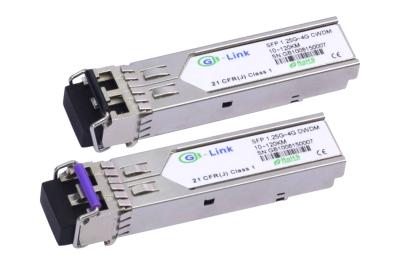 China Fiber Optical CWDM SFP Transceiver 1.25Gb/s 40KM Compatible for Cisco / HP for sale