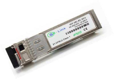 China 10 gigabites SFP + módulo óptico del transmisor-receptor los 60KM de BIDI de la fibra óptica del enebro en venta