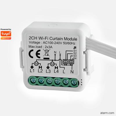 China PC - SMC-02WB Wi-Fi+BLE 2CH V0 Curtain Module for sale