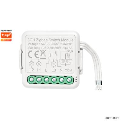 China PC - V0 SML-03Z Tuya Smart Zigbee 3CH Switch Module for sale