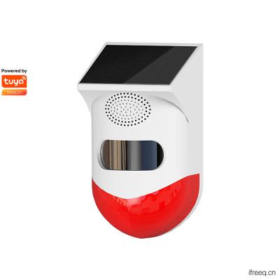 China PC+ABS CT80W Wi-Fi Solar Outdoor Infrared Alarm for sale