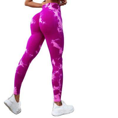 China Crack pants! crack! Para Mujer High Waist Yoga Pants Para Mujer High Waist Yoga Pants Women Gym Workout Gaiters Breathable Custom Seamless Fitness Gaiters for sale