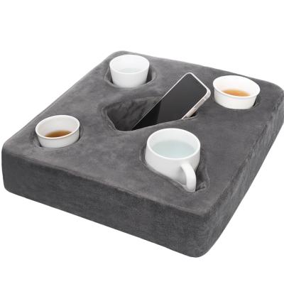 China Sofa Coaster Storage Rack Portable Multifunct Functional Cushion Deluxe Pillow Couch Sofa Cushion For Car for sale