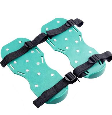 China Adjustable Plastic Stainless Steel Nail Belt Sandals Garden + Lawn Spike Shoes Garden Scarifying Creative Outdoor Shoes for sale