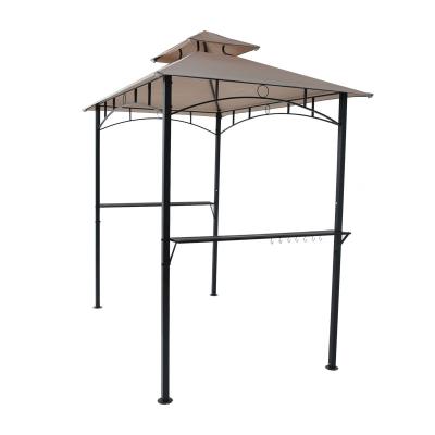 China Durable UV Resistance Metal Frame Gazebo BBQ Metal Tent Full Steel Garden Patio Gazebos for sale