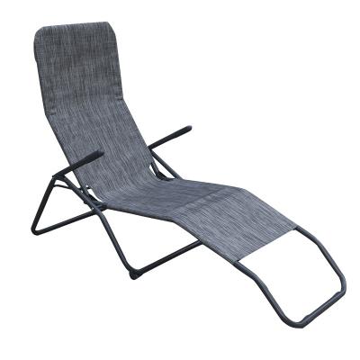 China Durable Pool Chairs Sun Lounger Swimming Full Steel Outdoor Beach Lounger for sale