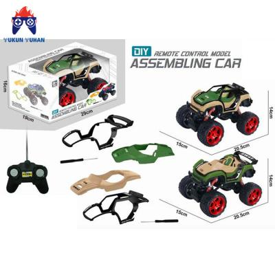 China High Quality Kids Mini Car Model Assembly RC Vehicle Toy For Boys Mini Take Apart Toy Car DIY RC Model for sale