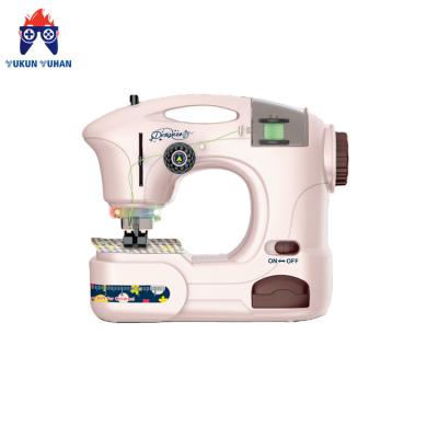 China The new flashing 2022 boys and girls home light music electric sewing machine small simulated furniture household appliances toys for sale