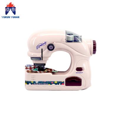 China 2022 New Blink Boys and Girls Home Light Music Sewing Machine Furniture Household Electric Light Simulated Electric Sewing Mac Small for sale