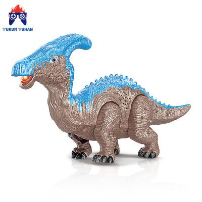 China Dinosaur Toys 2022 Popular Hot Selling Children Walking Tail Wagging Electronic Dinosaur Toys With Sound And Light for sale