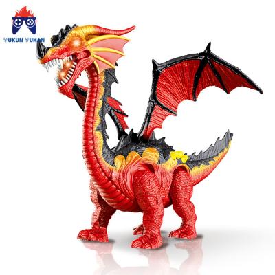 China Dinosaur Toys Wholesale Fashionable Children's Electric Configurations Eggs Flying Dragon Dinosaur Toys With Lights Sounds for sale