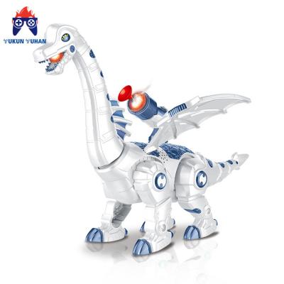 China Dinosaur Toys 2022 Latest Electric Eggs Mechanical Dinosaur Toy With Fire Bullet Function Design Children Kids Configurations for sale