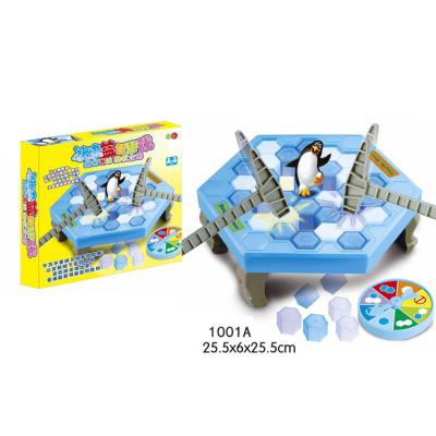 China Wholesale Funny Plastic Kids Table Ice Chisel Rescue Penguin Ice Block Breaker Trap Board Game Toys for sale