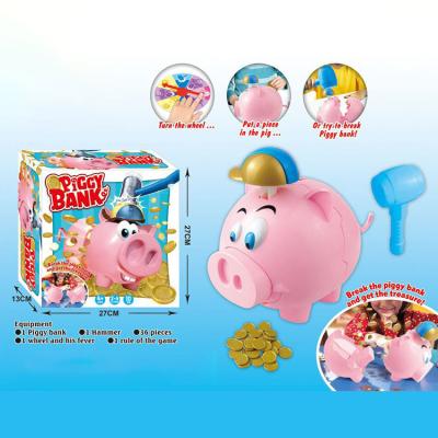 China Funny Children's Toy Educational Fun Interactive Sea Lion Game Hit The Plastic Blast Pig Dinosaur Piggy Bank Desktop Game for sale