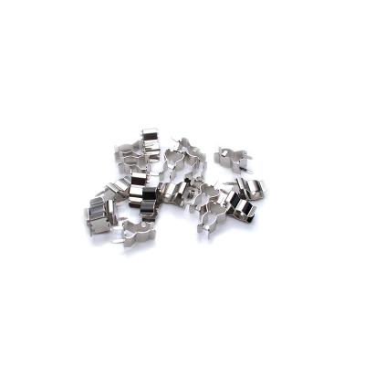 China Cu Clad Steel 10*38mm Bussmann Fuse Clips With Straight End Stops Leads for sale