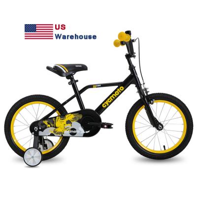 China New Design Cute Kids Bike CYCMOTO USA Warehouse Model New 16 Inch Children's Boy's Bicycle 4 5 6 7 8 Year Old Bike For Kids for sale