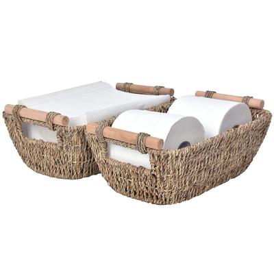 China Best Viable Selling Set of 3 Natural Planter Baskets for Plant Plankton Storage Baskets for sale