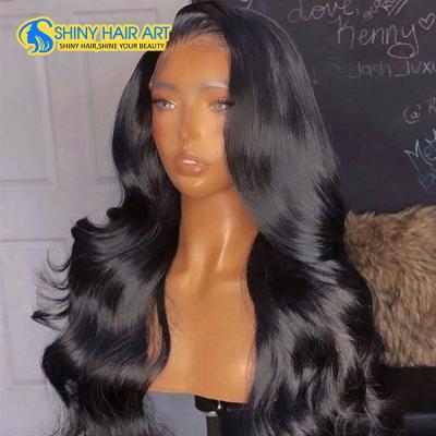 China Indian Hair Glueless Indian 30 Full Lace Wig Sheer 40 Inch Human Hair Wig, Glueless Body Wave Swiss Lace Wig, Undetectable Sheer Lace Frontal Wig for sale