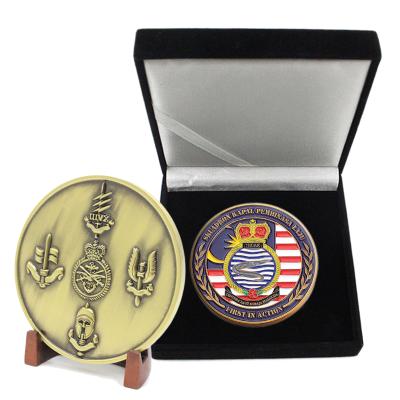 China Europe No Challenge Coin Maker Blank Metal 3d Gold Enamel Veteran Brass Soft Hard Antique Army Flag Min Custom Military Coins for sale