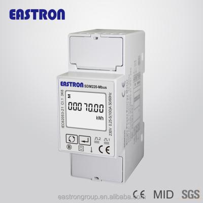 China SDM220-Mbus Single Phase Energy Meter, Home KWH Meter, Smart Electricity Meter MI SDM220-Mbus CE Approved for sale