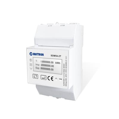 China Small Size Three Phase Measurements KWH Kvarh SDM54 Series Modbus/Mbus/dual Source Modbus Energy Meter for sale